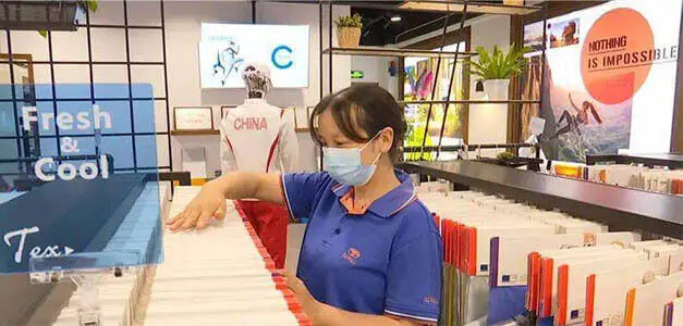 China's sportswear fabric capital.